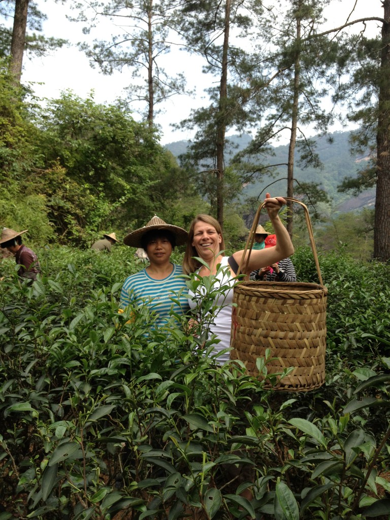 Deirdre met pluksters